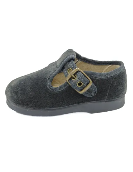 Pepito para nino de terciopelo con hebilla