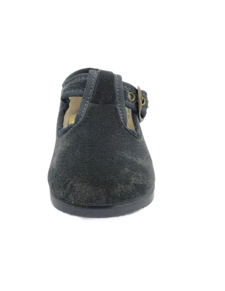 Pepito para nino de terciopelo con hebilla