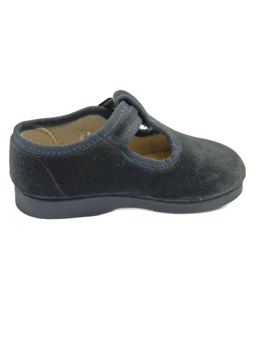 Pepito para nino de terciopelo con hebilla