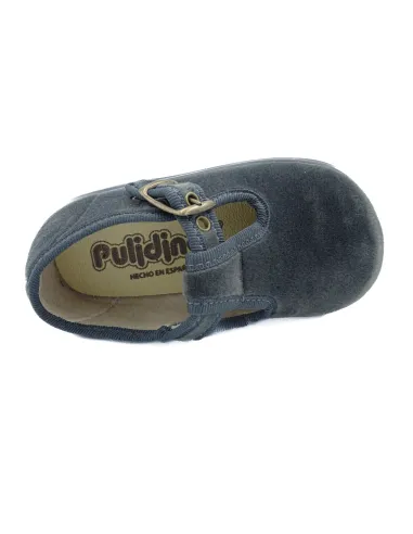 Pepito para nino de terciopelo con hebilla