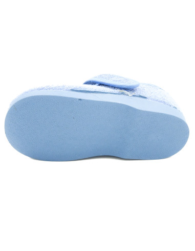 zapatilla de casa para nino de toalla y con suela de goma