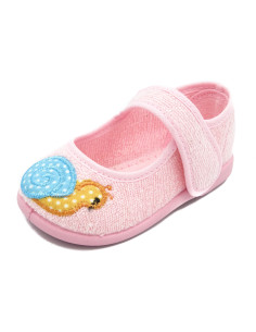 P0935 2 Zapatilla de casa de rizo para nina
