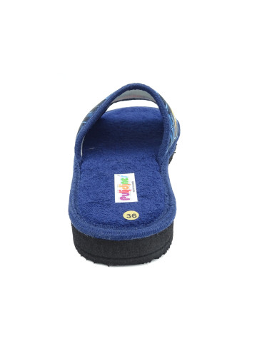 zapatilla de casa para caballero de toalla con suela microporosa