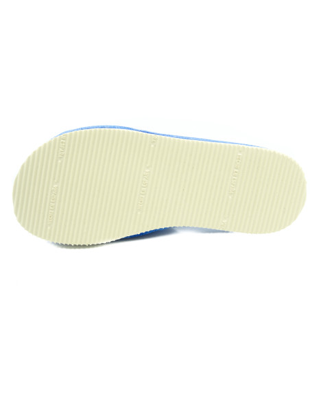 zapatilla de casa de toalla para mujer con suela de piso microporoso