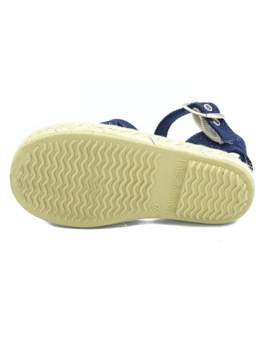 espartena de nina con puntilla para bebe y nina con hebilla