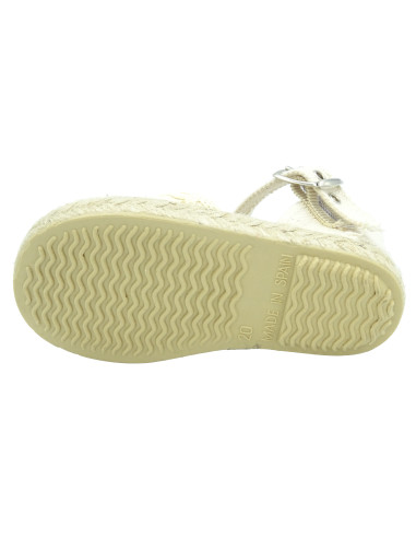 espartena de nina con puntilla para bebe y nina con hebilla