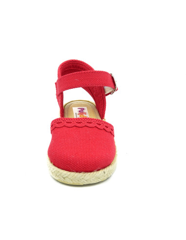 espartena de nina con puntilla para bebe y nina con hebilla