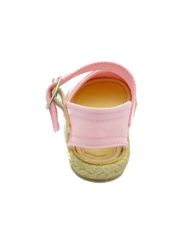 espartena de nina con puntilla para bebe y nina con hebilla