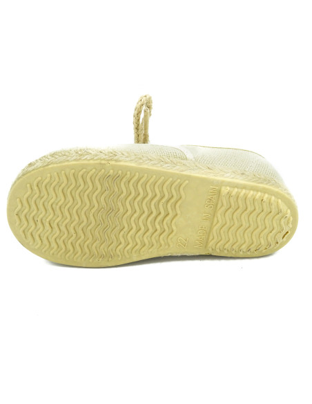 espartena de nino de lino con la suela de goma para ceremonia