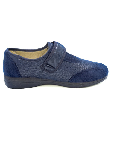 zapatilla de casa tipo zapato deportivo con suela de goma