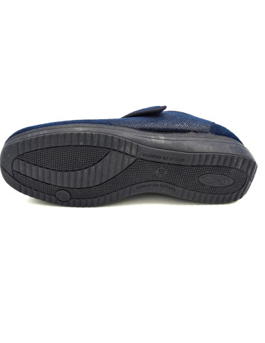 zapatilla de casa tipo zapato deportivo con suela de goma