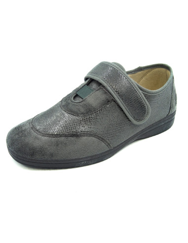 zapatilla de casa tipo zapato deportivo con suela de goma