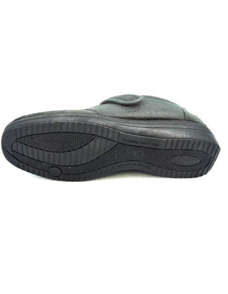 zapatilla de casa tipo zapato deportivo con suela de goma