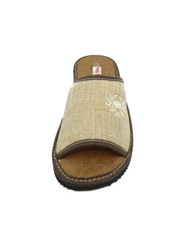 zapatilla de caballero de toalla para verano con suela de piso eva