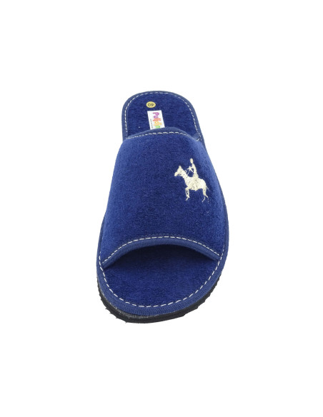 zapatilla de casa de toalla para caballero de suela de eva