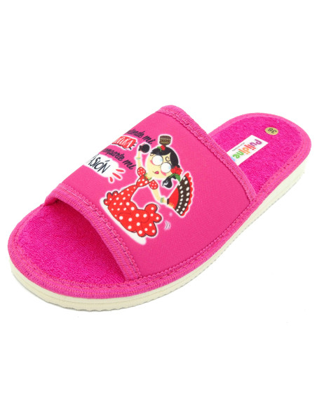 zapatilla casa de mujer con toalla de verano y suela de eva