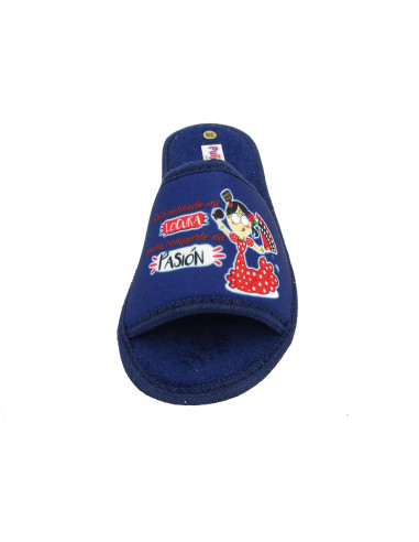 zapatilla casa de mujer con toalla de verano y suela de eva