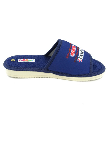 zapatilla casa de mujer con toalla de verano y suela de eva