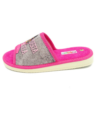 zapatilla de casa para mujer de toalla antes muerta que sencilla con suela microporosa