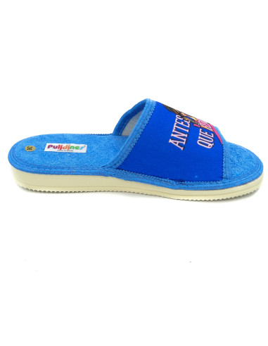 zapatilla de casa para mujer de toalla antes muerta que sencilla con suela microporosa