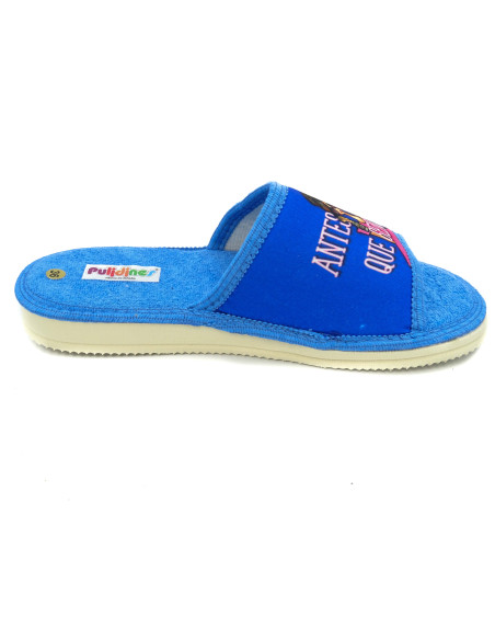 zapatilla de casa para mujer de toalla antes muerta que sencilla con suela microporosa