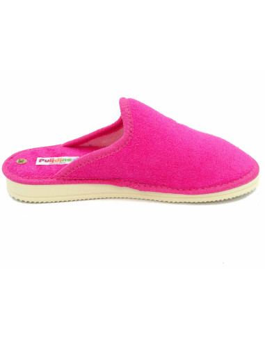 zapatilla casa para senora de toalla con bordado y suela microporosa