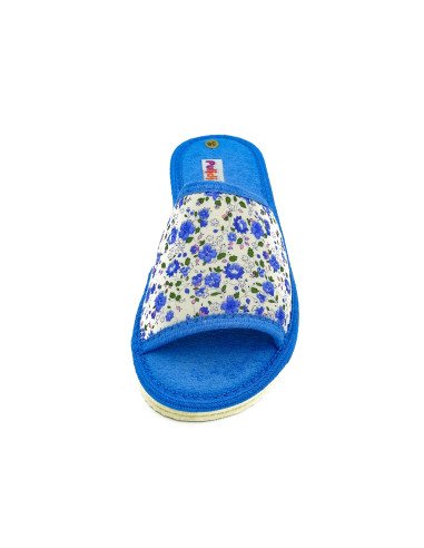 zapatilla de casa para senora con estampado de flores