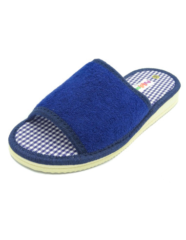 zapatilla de casa para mujer de toalla lisa