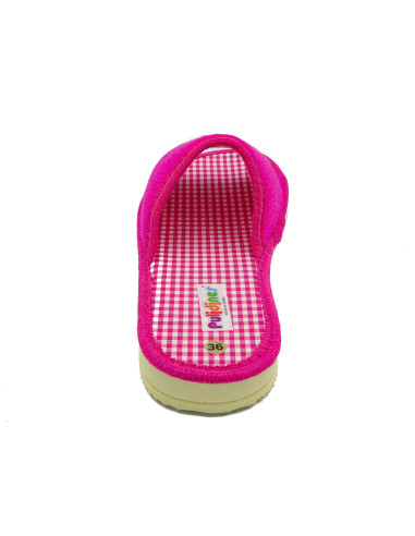 zapatilla de casa para mujer de toalla lisa