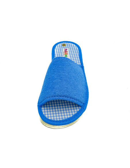 zapatilla de casa para mujer de toalla lisa