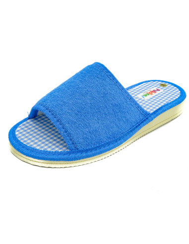 zapatilla de casa para mujer de toalla lisa