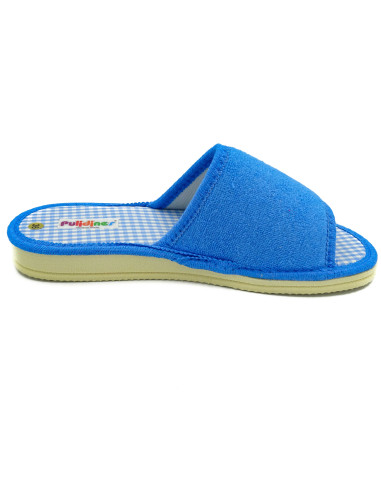 zapatilla de casa para mujer de toalla lisa