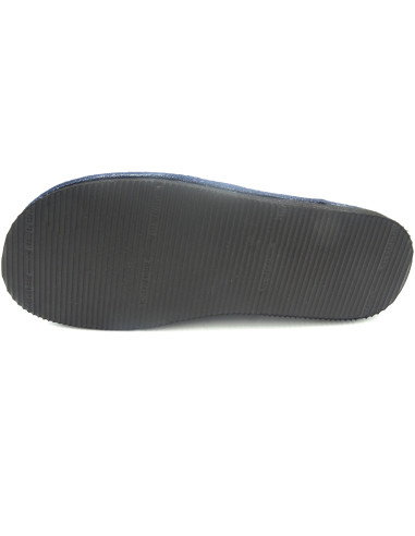 zapatilla de caballero de toalla con un ancla