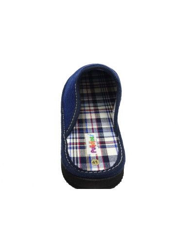 zapatilla de casa de caballero de toalla con un bordado de caballo