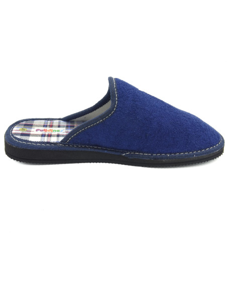 zapatilla de casa de caballero de toalla con un bordado de caballo