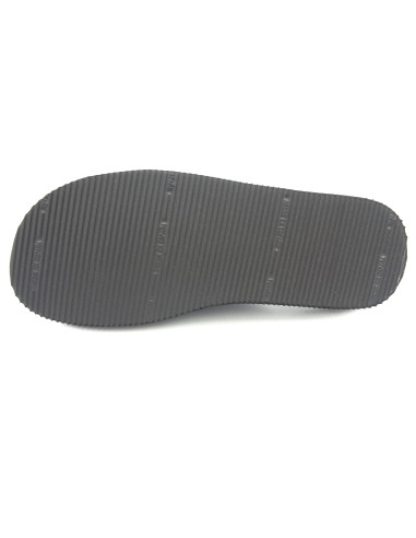 zapatilla de casa de caballero lisa abierta de puntera