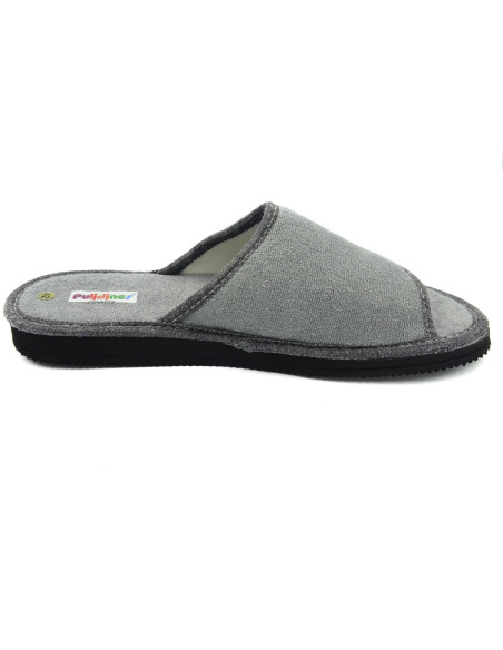 zapatilla de casa de caballero lisa abierta de puntera