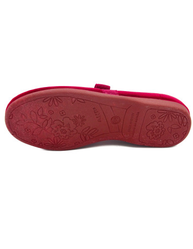 manoletina de terciopelo de nina con goma elastica