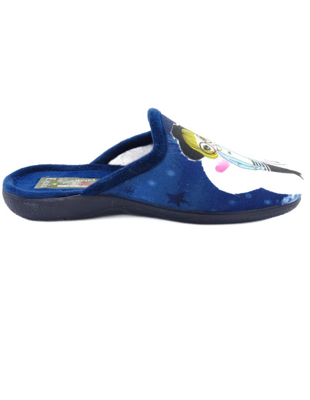 zapatilla de casa para mujer de invierno con la suela de caucho