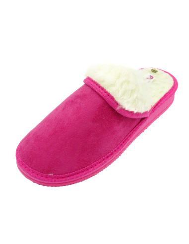 zapatilla de casa para mujer con borreguillo y suela de eva