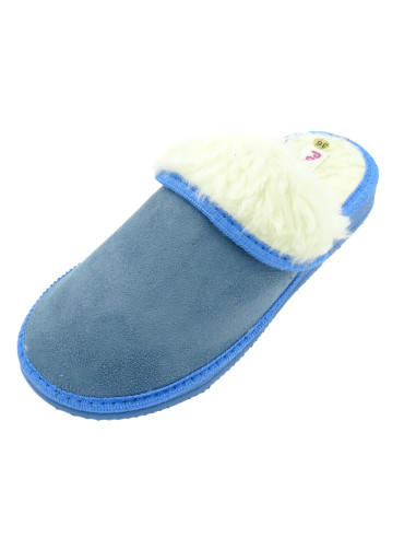 zapatilla de casa para mujer con borreguillo y suela de eva