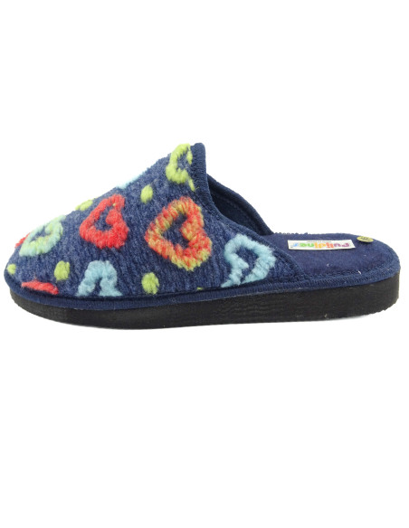 zapatilla de casa para mujer con estampado
