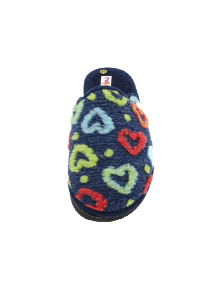 zapatilla de casa para mujer con estampado