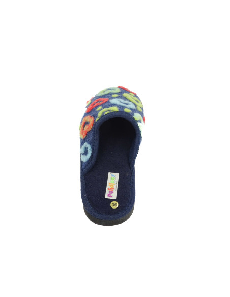 zapatilla de casa para mujer con estampado