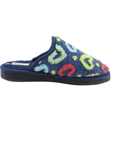 zapatilla de casa para mujer con estampado