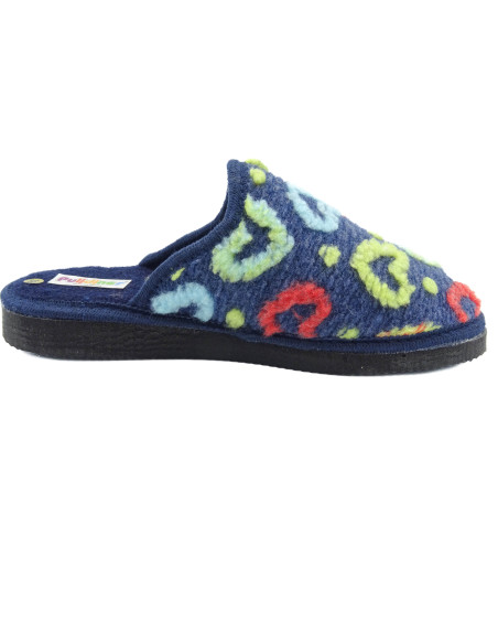zapatilla de casa para mujer con estampado