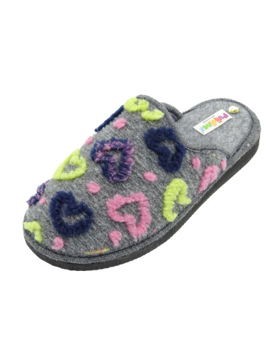 zapatilla de casa para mujer con estampado