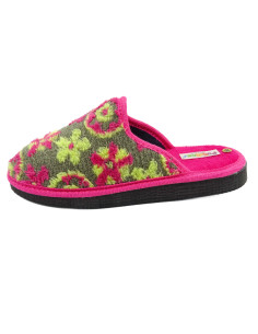 zapatilla de casa para senora con estampado y suela de eva 2