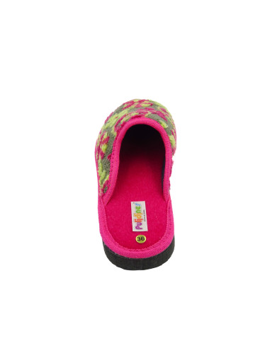 zapatilla de casa para senora con estampado y suela de eva