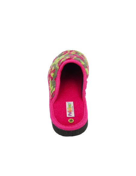 zapatilla de casa para senora con estampado y suela de eva